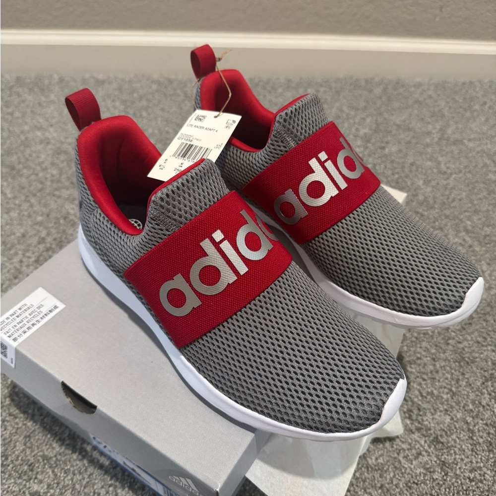 Adidas Kids Lite Racer Adapt 4.0 Red Shoes